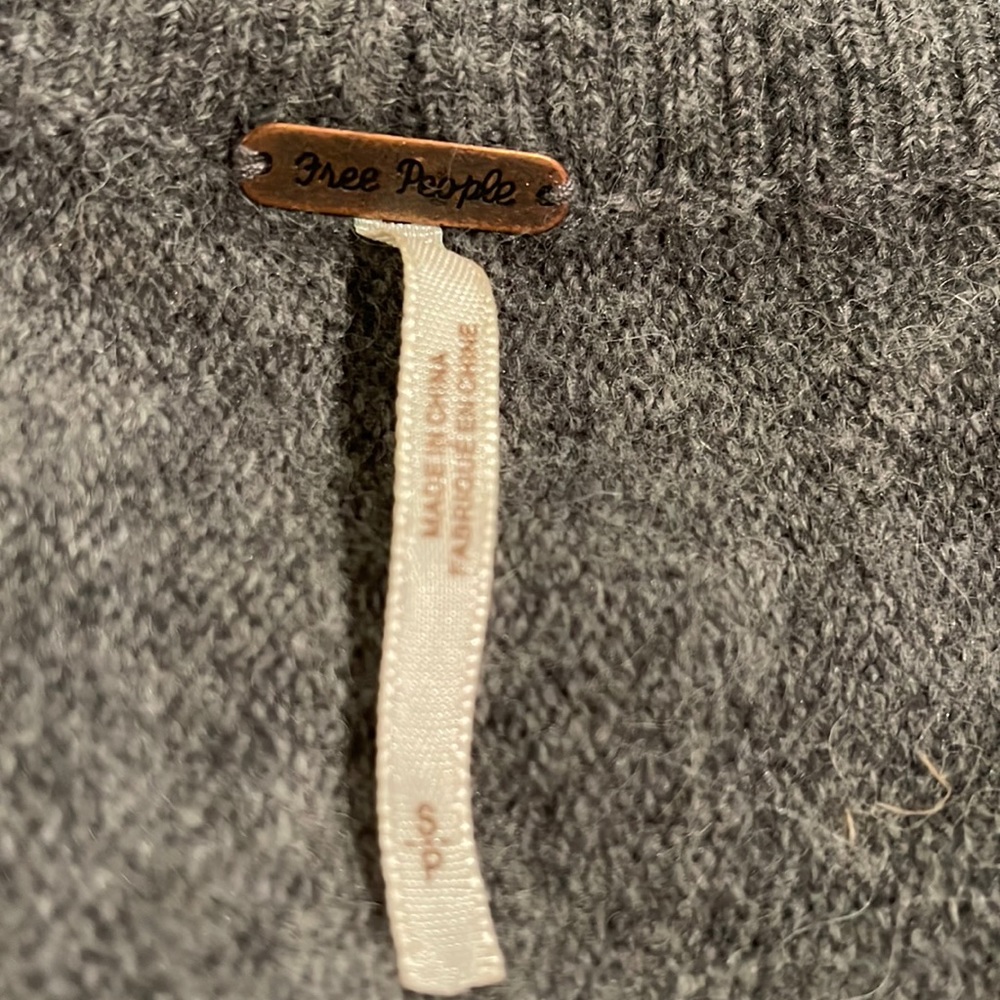 Free People gray cardigan with snaps size small